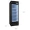 Premium Levella 15.5 cu. ft. Commercial Display Refrigerator One Glass Door Merchandiser in Black  PRF1557DX - alternate 6